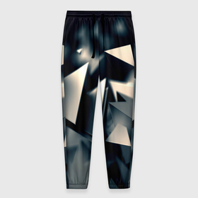 Мужские брюки 3D с принтом dark abstraction в Кировске, 100% полиэстер | манжеты по низу, эластичный пояс регулируется шнурком, по бокам два кармана без застежек, внутренняя часть кармана из мелкой сетки | 