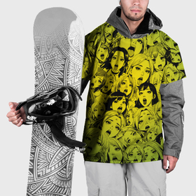 Накидка на куртку 3D с принтом Ahegao: Лайм в Новосибирске, 100% полиэстер |  | Тематика изображения на принте: 