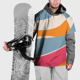 Накидка на куртку 3D с принтом Разноцветная абстракция в стиле модерн в Новосибирске, 100% полиэстер |  | 