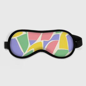 Маска для сна 3D с принтом Абстрактные разноцветные фигуры в Смоленске, внешний слой — 100% полиэфир, внутренний слой — 100% хлопок, между ними — поролон |  | 