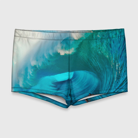 Мужские купальные плавки 3D с принтом Волна для сёрфинга , Полиэстер 85%, Спандекс 15% |  | Тематика изображения на принте: 