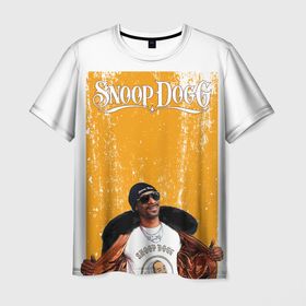 Мужская футболка 3D с принтом Американский рэппер Snoop Dogg , 100% полиэфир | прямой крой, круглый вырез горловины, длина до линии бедер | 