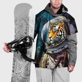 Накидка на куртку 3D с принтом Тигр космонавт на далекой планете в Петрозаводске, 100% полиэстер |  | Тематика изображения на принте: 