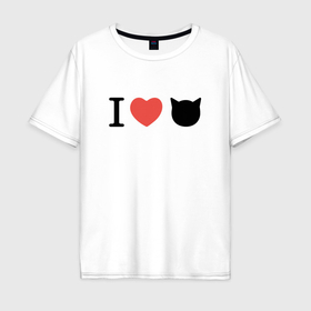 Мужская футболка хлопок Oversize с принтом любителям котиков в Тюмени, 100% хлопок | свободный крой, круглый ворот, “спинка” длиннее передней части | Тематика изображения на принте: 