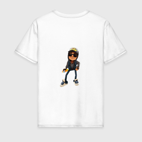 Мужская футболка хлопок с принтом Subway Surfers в Кировске, 100% хлопок | прямой крой, круглый вырез горловины, длина до линии бедер, слегка спущенное плечо. | 