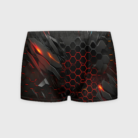 Мужские трусы 3D с принтом Объемные плитки в городе Новоалтайск, 50% хлопок, 50% полиэстер | классическая посадка, на поясе мягкая тканевая резинка | Тематика изображения на принте: 