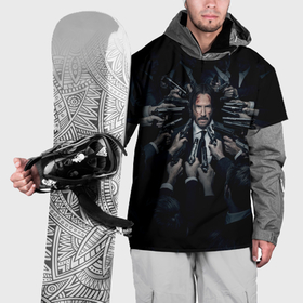 Накидка на куртку 3D с принтом Джон Уик против всех в Тюмени, 100% полиэстер |  | Тематика изображения на принте: 