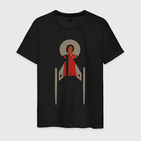 Мужская футболка хлопок с принтом Звездный путь Капитан Майкл Бернхэм в Курске, 100% хлопок | прямой крой, круглый вырез горловины, длина до линии бедер, слегка спущенное плечо. | 