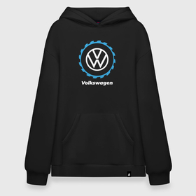 Худи SuperOversize хлопок с принтом Volkswagen в стиле Top Gear в Рязани, 70% хлопок, 30% полиэстер, мягкий начес внутри | карман-кенгуру, эластичная резинка на манжетах и по нижней кромке, двухслойный капюшон
 | 