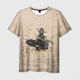 Мужская футболка 3D с принтом Fable II Герой Глушвилля , 100% полиэфир | прямой крой, круглый вырез горловины, длина до линии бедер | 