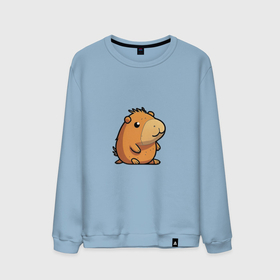 Мужской свитшот хлопок с принтом Capybara в Санкт-Петербурге, 100% хлопок |  | 