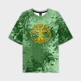 Мужская футболка oversize 3D с принтом Талисман древо жизни в Кировске,  |  | 