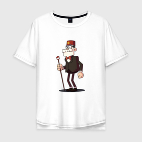 Мужская футболка хлопок Oversize с принтом Дядя Стэн в Петрозаводске, 100% хлопок | свободный крой, круглый ворот, “спинка” длиннее передней части | 