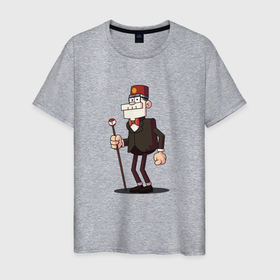 Мужская футболка хлопок с принтом Дядя Стэн в Петрозаводске, 100% хлопок | прямой крой, круглый вырез горловины, длина до линии бедер, слегка спущенное плечо. | 
