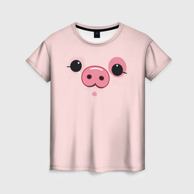 Женская футболка 3D с принтом Пухля в Ухте, 100% полиэфир ( синтетическое хлопкоподобное полотно) | прямой крой, круглый вырез горловины, длина до линии бедер | 