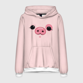 Мужская толстовка 3D с принтом Пухля в Ухте, 100% полиэстер | двухслойный капюшон со шнурком для регулировки, мягкие манжеты на рукавах и по низу толстовки, спереди карман-кенгуру с мягким внутренним слоем. | 