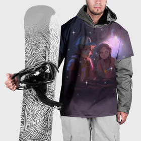 Накидка на куртку 3D с принтом Диппер и Мейбл в Петрозаводске, 100% полиэстер |  | 