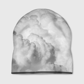 Шапка 3D с принтом Пористые облака в Ухте, 100% полиэстер | универсальный размер, печать по всей поверхности изделия | Тематика изображения на принте: 