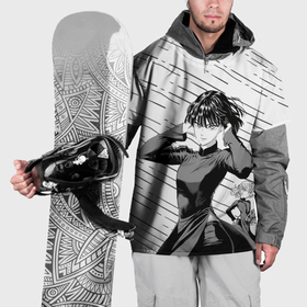 Накидка на куртку 3D с принтом Фубуки и Тацумаки в Петрозаводске, 100% полиэстер |  | Тематика изображения на принте: 