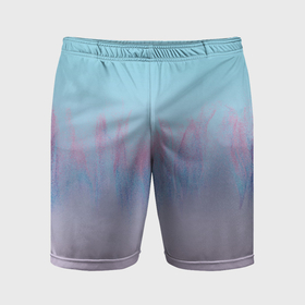 Мужские шорты спортивные с принтом Пурпурный огонь в Курске,  |  | 