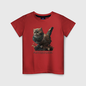 Детская футболка хлопок с принтом Мем   каламбур котобушек в Санкт-Петербурге, 100% хлопок | круглый вырез горловины, полуприлегающий силуэт, длина до линии бедер | 