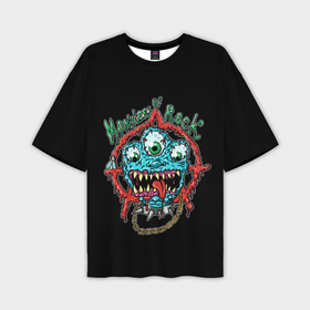 Мужская футболка oversize 3D с принтом Monsters of rock в Рязани,  |  | 
