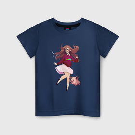 Детская футболка хлопок с принтом Мейбл и Пухля в Ухте, 100% хлопок | круглый вырез горловины, полуприлегающий силуэт, длина до линии бедер | 