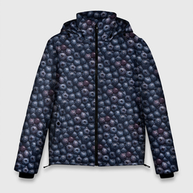 Мужская зимняя куртка 3D с принтом Сочная текстура из черники в Новосибирске, верх — 100% полиэстер; подкладка — 100% полиэстер; утеплитель — 100% полиэстер | длина ниже бедра, свободный силуэт Оверсайз. Есть воротник-стойка, отстегивающийся капюшон и ветрозащитная планка. 

Боковые карманы с листочкой на кнопках и внутренний карман на молнии. | 