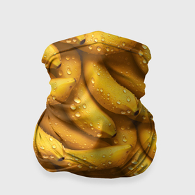 Бандана-труба 3D с принтом Сочная текстура из бананов в Белгороде, 100% полиэстер, ткань с особыми свойствами — Activecool | плотность 150‒180 г/м2; хорошо тянется, но сохраняет форму | Тематика изображения на принте: 