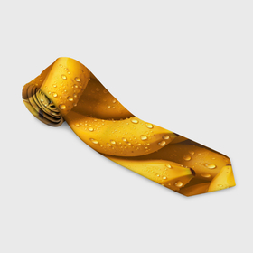 Галстук 3D с принтом Сочная текстура из бананов в Белгороде, 100% полиэстер | Длина 148 см; Плотность 150-180 г/м2 | Тематика изображения на принте: 