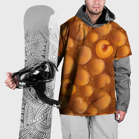Накидка на куртку 3D с принтом Сочная текстура из персиков в Белгороде, 100% полиэстер |  | 