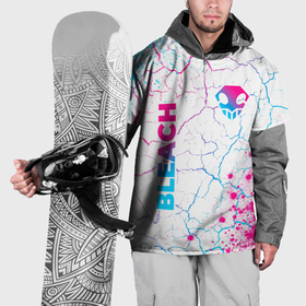 Накидка на куртку 3D с принтом Bleach neon gradient style: надпись, символ , 100% полиэстер |  | Тематика изображения на принте: 