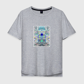 Мужская футболка хлопок Oversize с принтом Точка энергии в Кировске, 100% хлопок | свободный крой, круглый ворот, “спинка” длиннее передней части | 