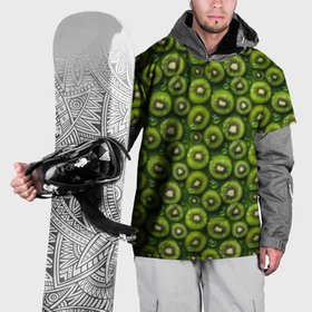 Накидка на куртку 3D с принтом Сочная текстура из мелкого киви в Санкт-Петербурге, 100% полиэстер |  | Тематика изображения на принте: 