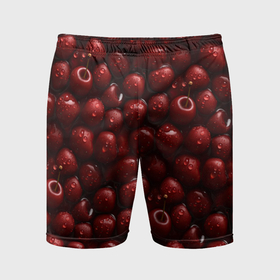 Мужские шорты спортивные с принтом Сочная текстура из вишни ,  |  | 