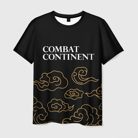 Мужская футболка 3D с принтом Combat Continent anime clouds в Кировске, 100% полиэфир | прямой крой, круглый вырез горловины, длина до линии бедер | 