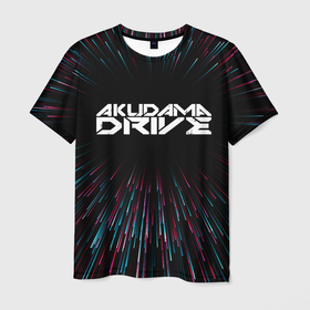 Мужская футболка 3D с принтом Akudama Drive infinity в Кировске, 100% полиэфир | прямой крой, круглый вырез горловины, длина до линии бедер | Тематика изображения на принте: 