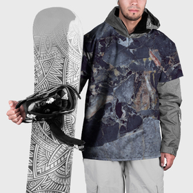 Накидка на куртку 3D с принтом Камень мрамор , 100% полиэстер |  | 