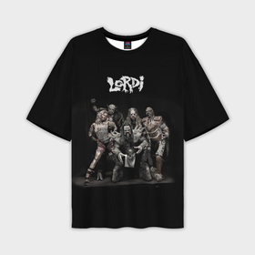 Мужская футболка oversize 3D с принтом Lordi band в Петрозаводске,  |  | 