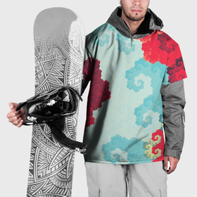 Накидка на куртку 3D с принтом Пиксельный цветочный паттерн в Тюмени, 100% полиэстер |  | Тематика изображения на принте: 