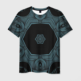 Мужская футболка 3D с принтом Орнамент этнические узоры в Курске, 100% полиэфир | прямой крой, круглый вырез горловины, длина до линии бедер | 