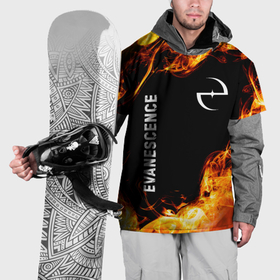 Накидка на куртку 3D с принтом Evanescence и пылающий огонь в Курске, 100% полиэстер |  | Тематика изображения на принте: 
