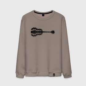 Мужской свитшот хлопок с принтом Гитара и природа в городе Новоалтайск, 100% хлопок |  | 