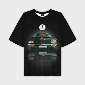 Мужская футболка oversize 3D с принтом Мощная спортивная машина Oldsmobile Cutlass в Кировске,  |  | 