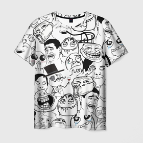 Мужская футболка 3D с принтом Сборник мемов в Тюмени, 100% полиэфир | прямой крой, круглый вырез горловины, длина до линии бедер | 