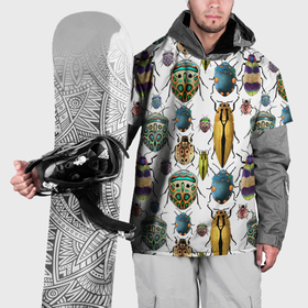 Накидка на куртку 3D с принтом Кислотные жуки в Санкт-Петербурге, 100% полиэстер |  | 
