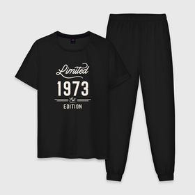 Мужская пижама хлопок с принтом 1973 ограниченный выпуск в Белгороде, 100% хлопок | брюки и футболка прямого кроя, без карманов, на брюках мягкая резинка на поясе и по низу штанин
 | 