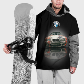 Накидка на куртку 3D с принтом Немецкий люксовый кабриолет BMW Z4 в Кировске, 100% полиэстер |  | Тематика изображения на принте: 