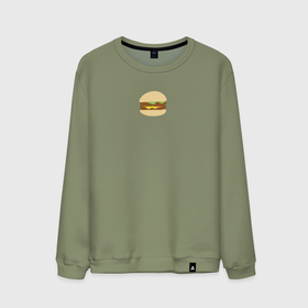 Мужской свитшот хлопок с принтом burger в Курске, 100% хлопок |  | Тематика изображения на принте: 