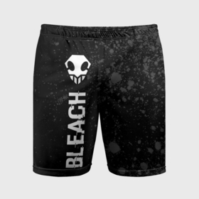 Мужские шорты спортивные с принтом Bleach glitch на темном фоне: по вертикали ,  |  | 